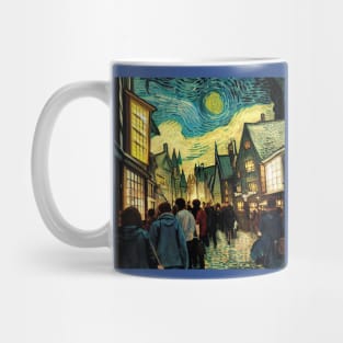 Starry Night in Diagon Alley Mug